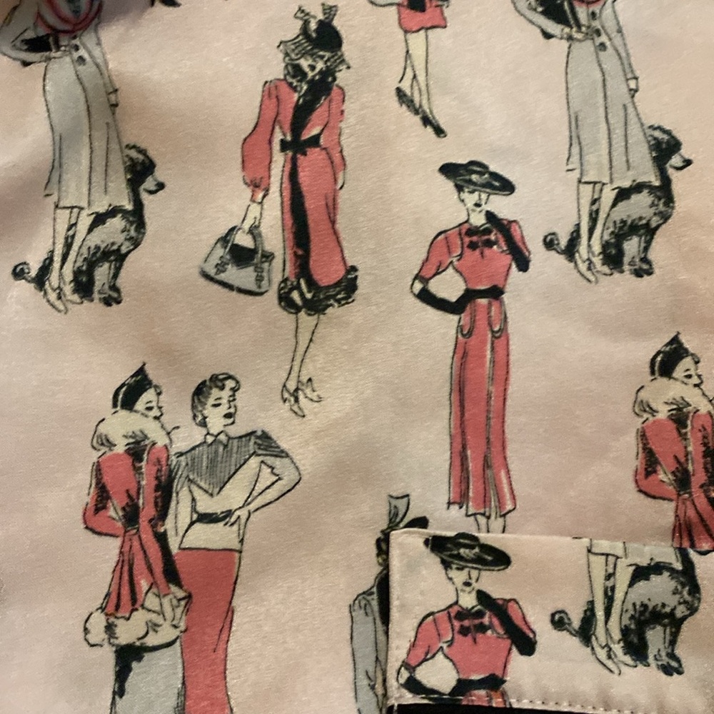 CABERNET Vintage Print Pajamas Set XL